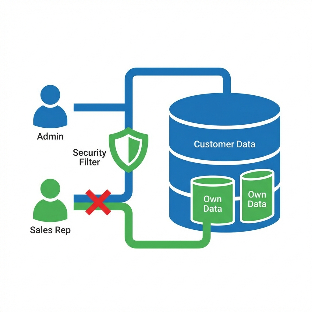 Minh họa bảo mật CRM